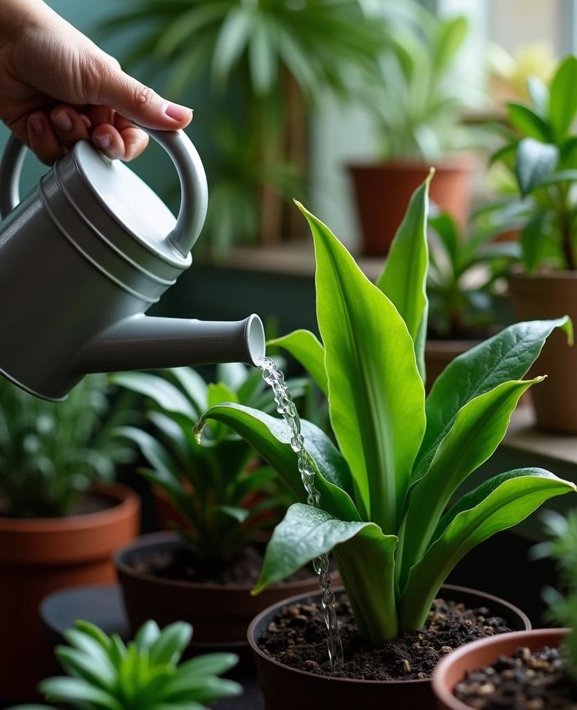 plants caring providing water